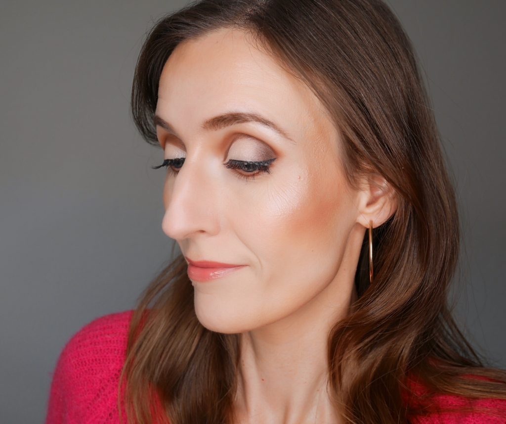 cut crease brun et ivoire
