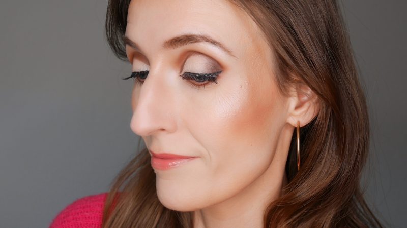 cut crease brun et ivoire